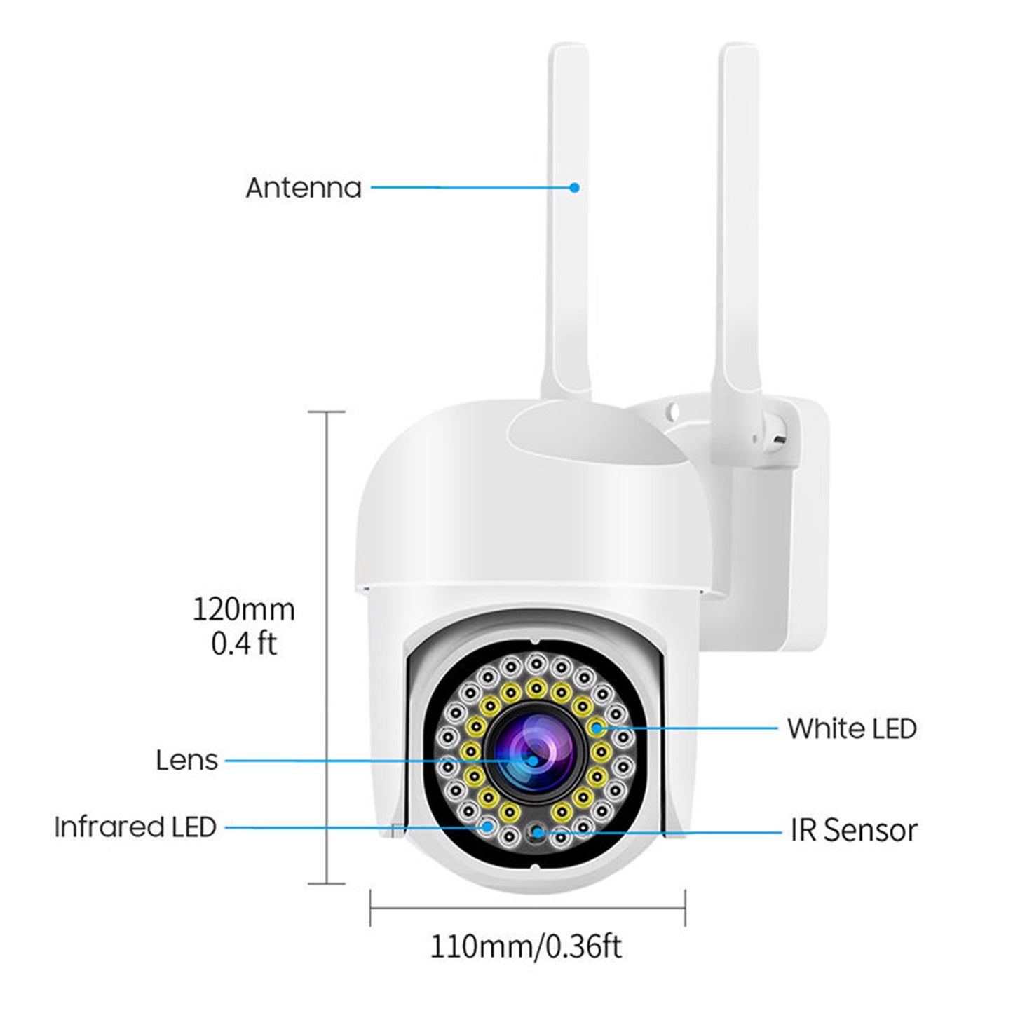 2 outdoor waterproof cameras