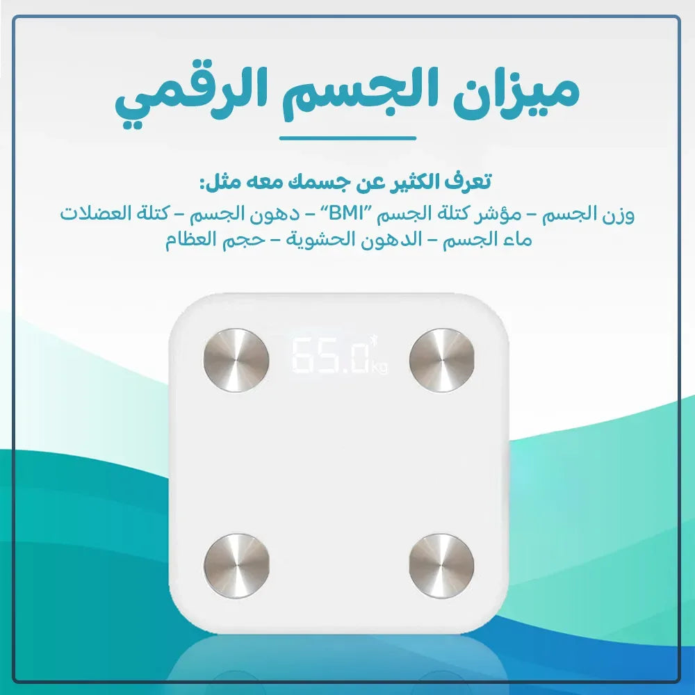 Digital body scale with 6-month warranty