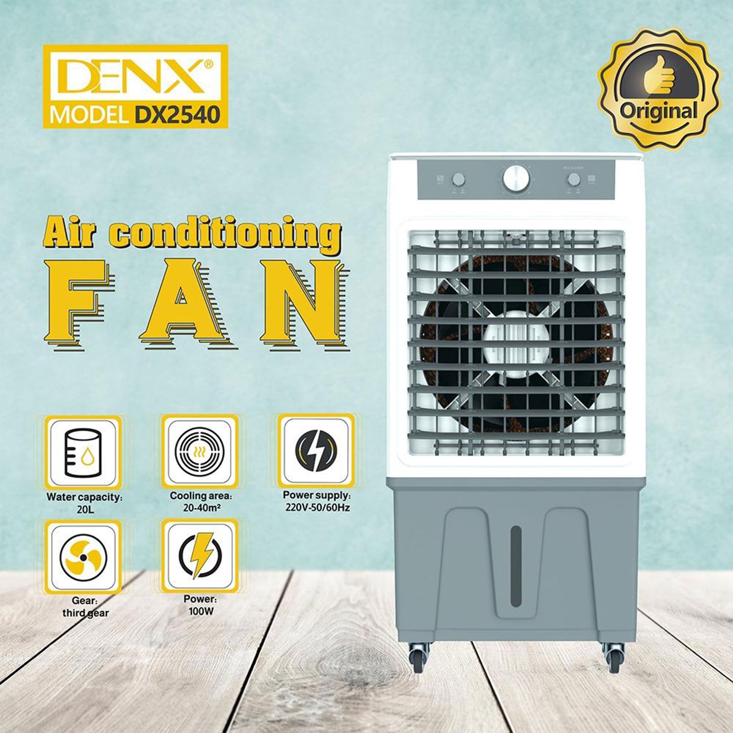 Denx 20L 100W Desert Air Conditioner with 2-Year Warranty