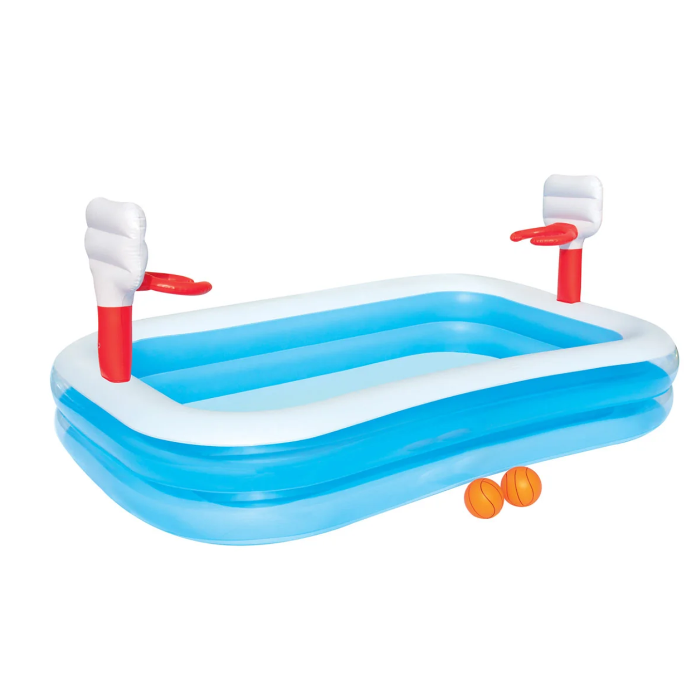 Inflatable pool with pump
