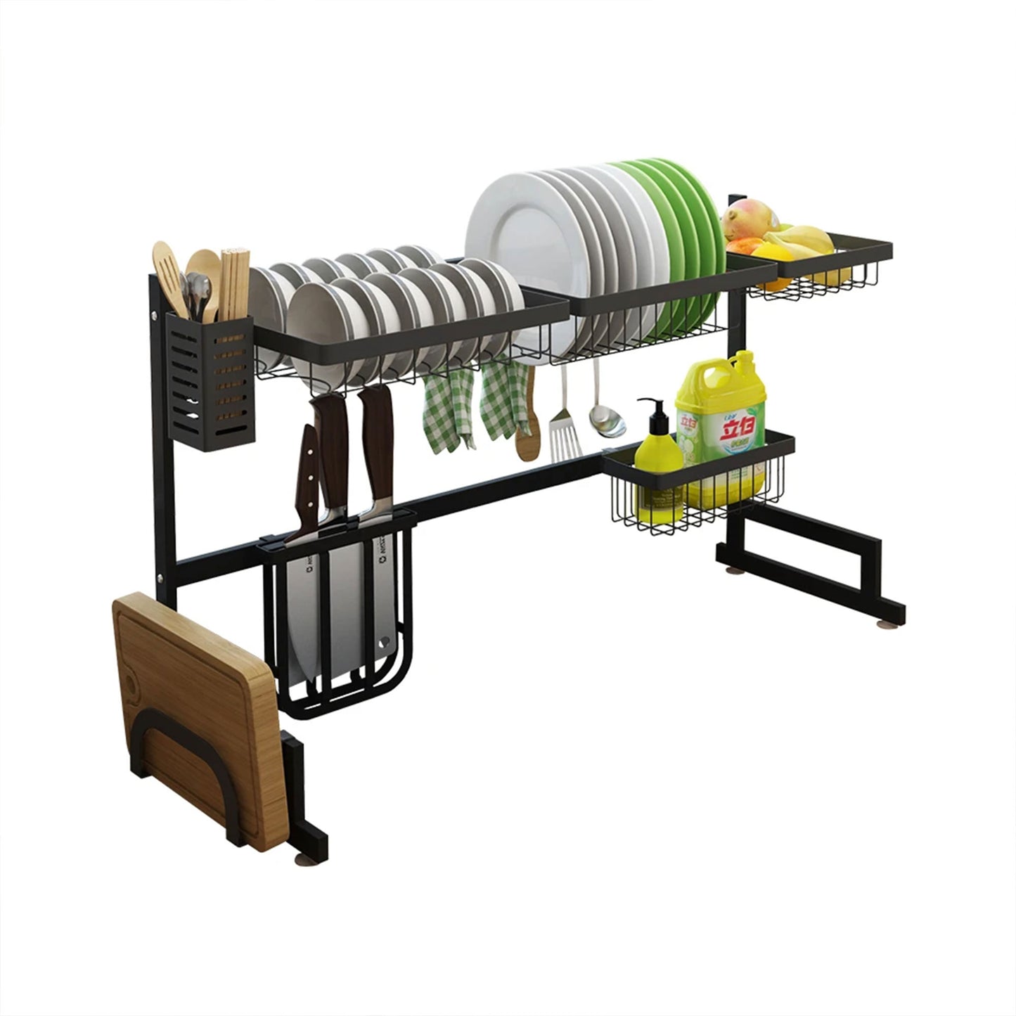 Rust-resistant dish organizer and dryer
