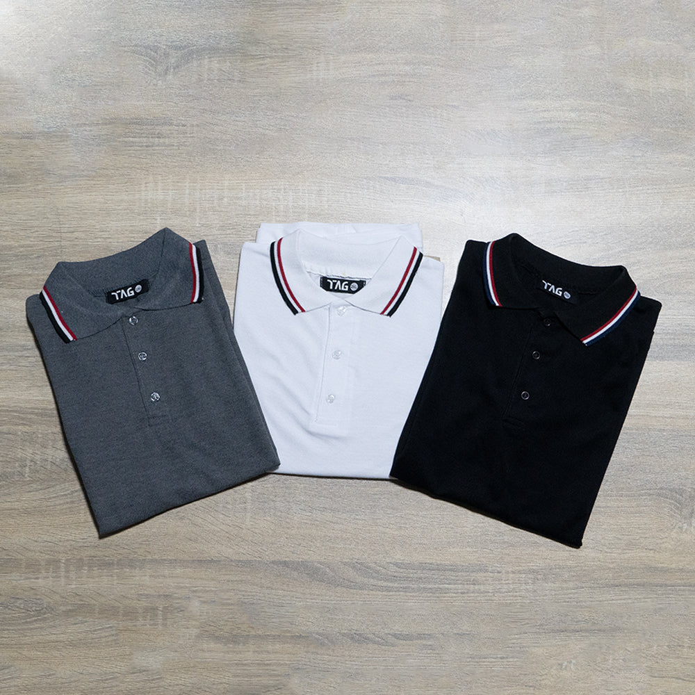 3 polo t-shirts for the price of 1 " L "