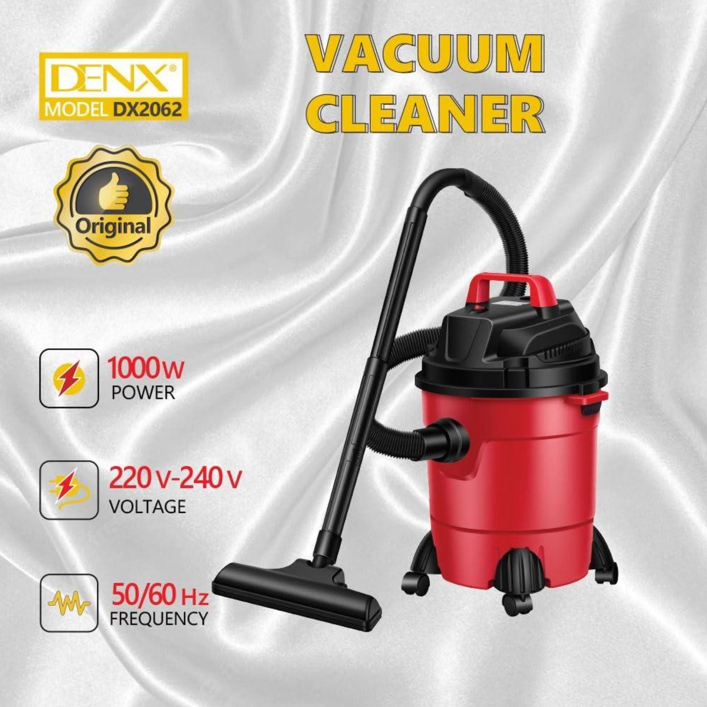 Dinex 10L 1500W Wet & Dry Vacuum Cleaner with 2 Years Warranty