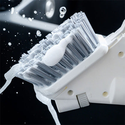 Cleaning brush set with soap dispenser