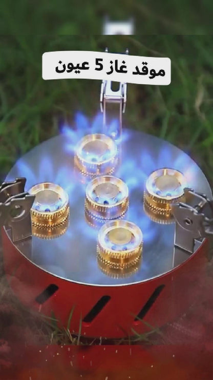 5-Burner Camping Gas Stove with 2-Year Warranty